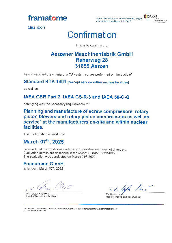 Potwierdzenie KTA 1401, IAEA GS-R-3 i IAEA 50-C-Q