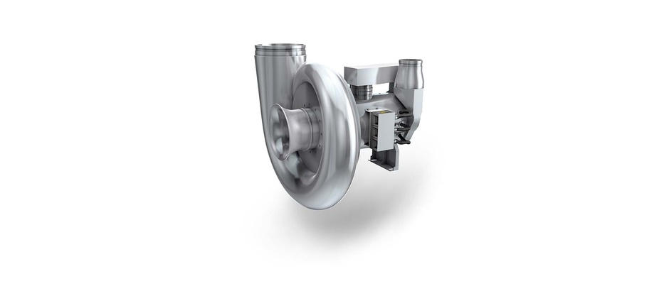 The completely redesigned turbo blower stage is the centrepiece of the AT250.