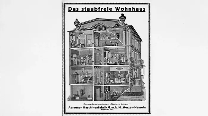 AERZEN patented modern dust removal system and blower silencers in 1909, innovative solutions