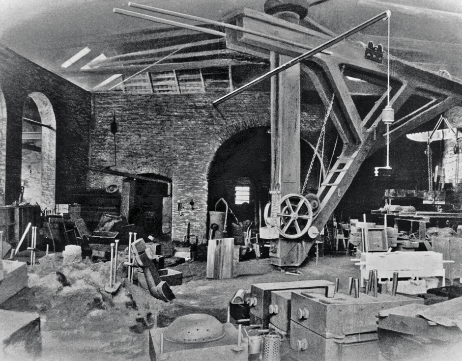 The castings for machines made in Aerzen were produced in the factory’s own iron foundry