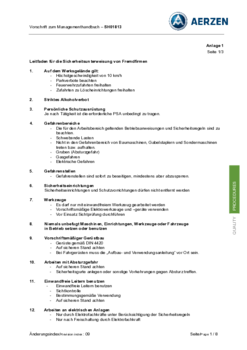 Sicherheitsanweisung
