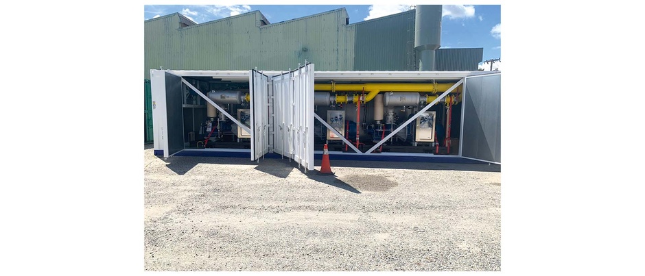 Container with three C27Z-G biogas compressors (VM45)