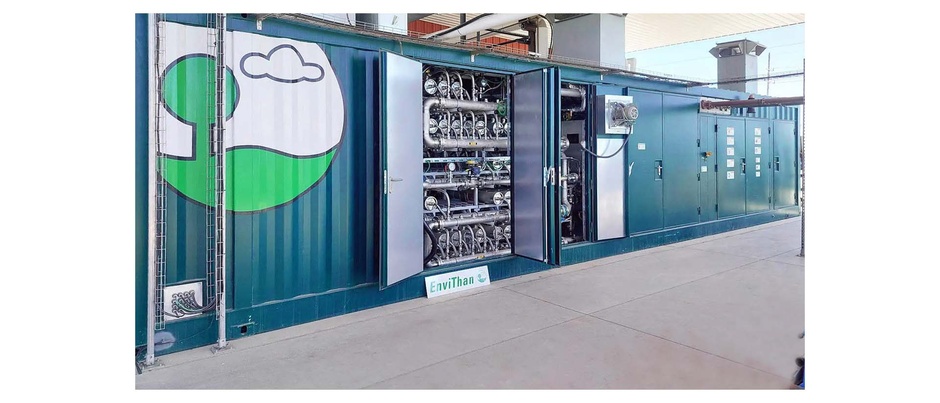 EnviTec container with EnviThan gas treatment technology and AERZEN compressor
