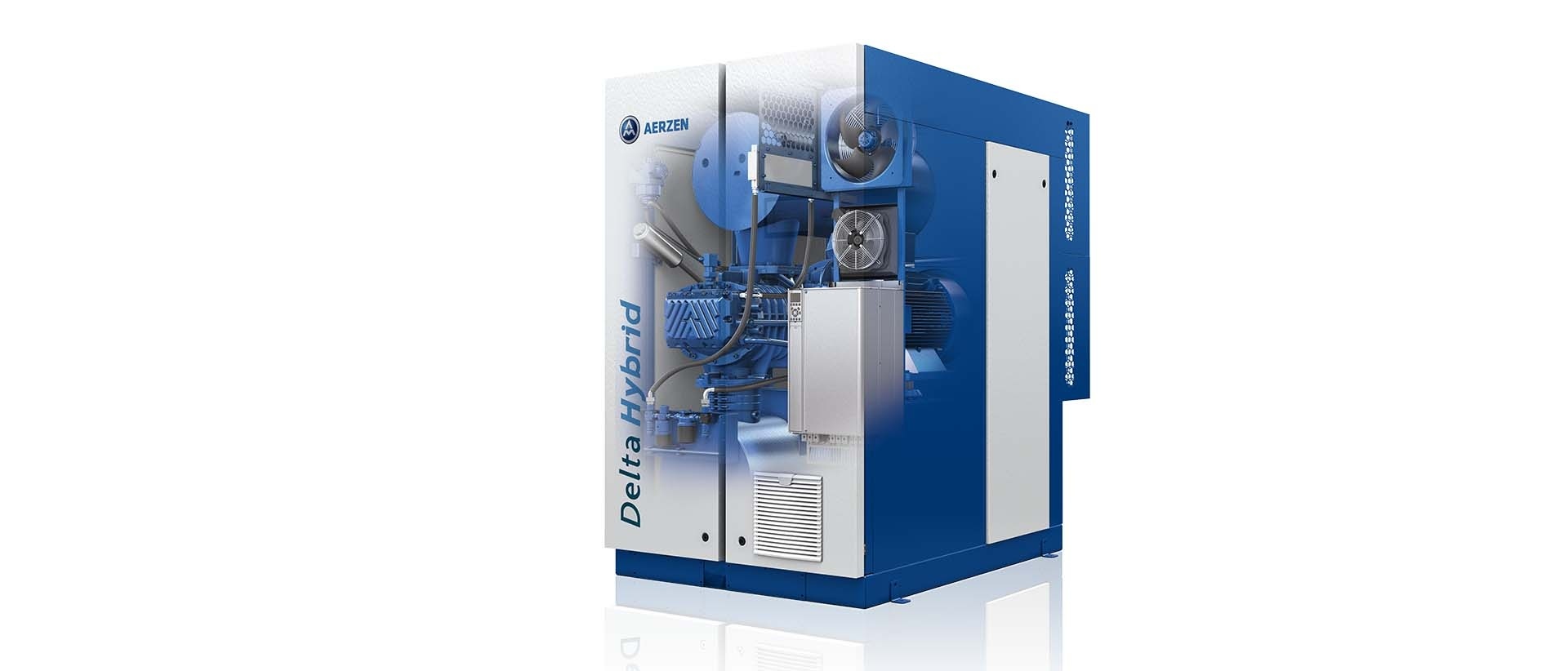 The new AERZEN Delta Hybrid (screw blower) is an absolute high performer in process air generation.