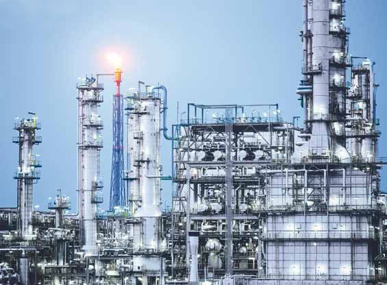 A big rafinerie which is using AERZEN products according to ATEX directives