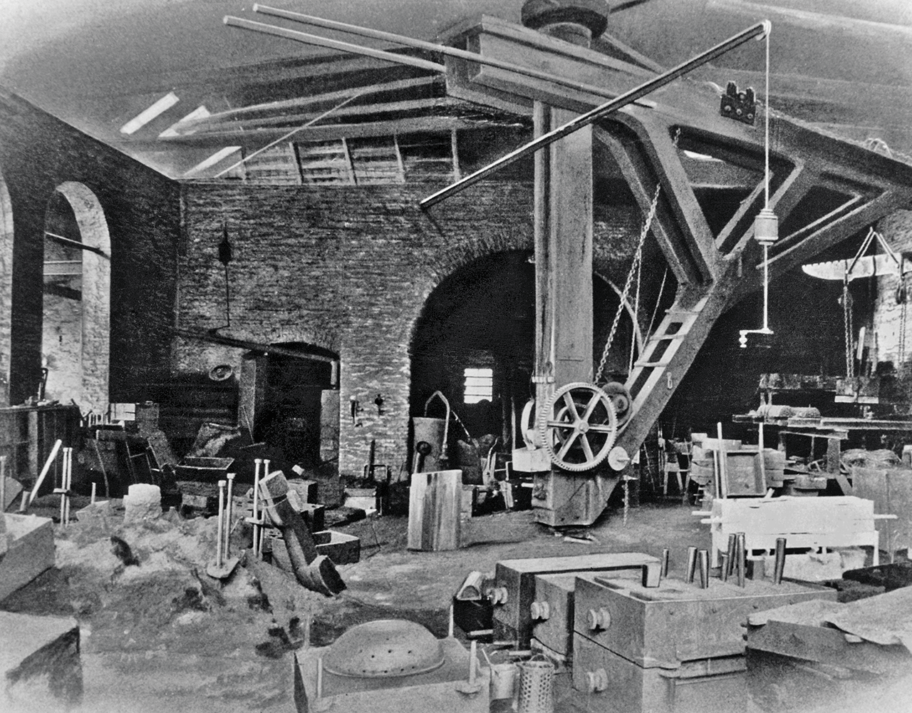 AERZEN iron foundry the castings for machines made in Aerzen were produced in the factory’s own iron foundry