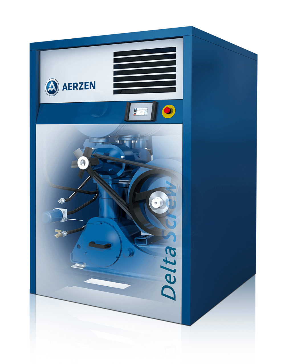 Foto van de nieuwe Delta Screw Generation 5 Plus - een energie-efficiënte doorontwikkeling van de schroefcompressor-serie Delta Scew Generation 5