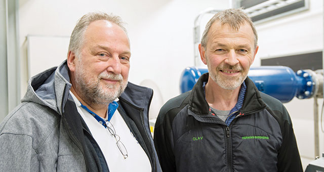 Wolfgang Ohlau (AERZEN) and Olav Hald (Herning Bioenergi)